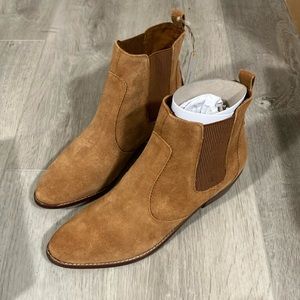 New in box, genuine suede / leather , western style ankle boots. Women’s 11.